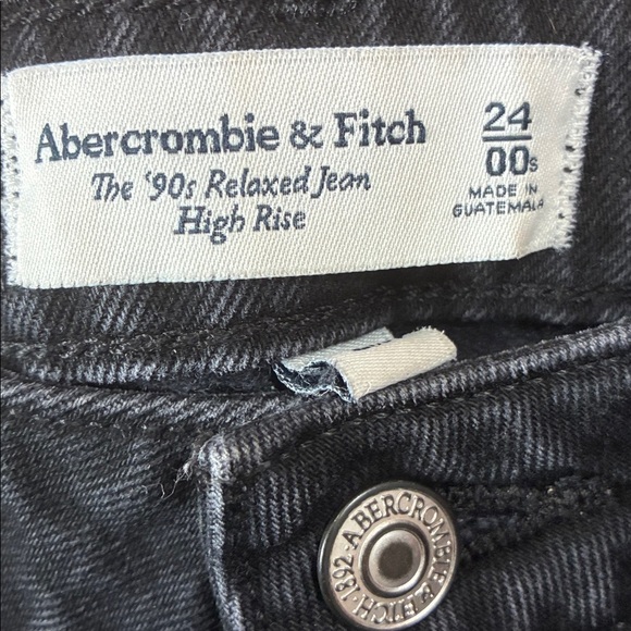 Abercrombie and Fitch the 90s relaxed high Rise size 24/00s curve love - Picture 10 of 14